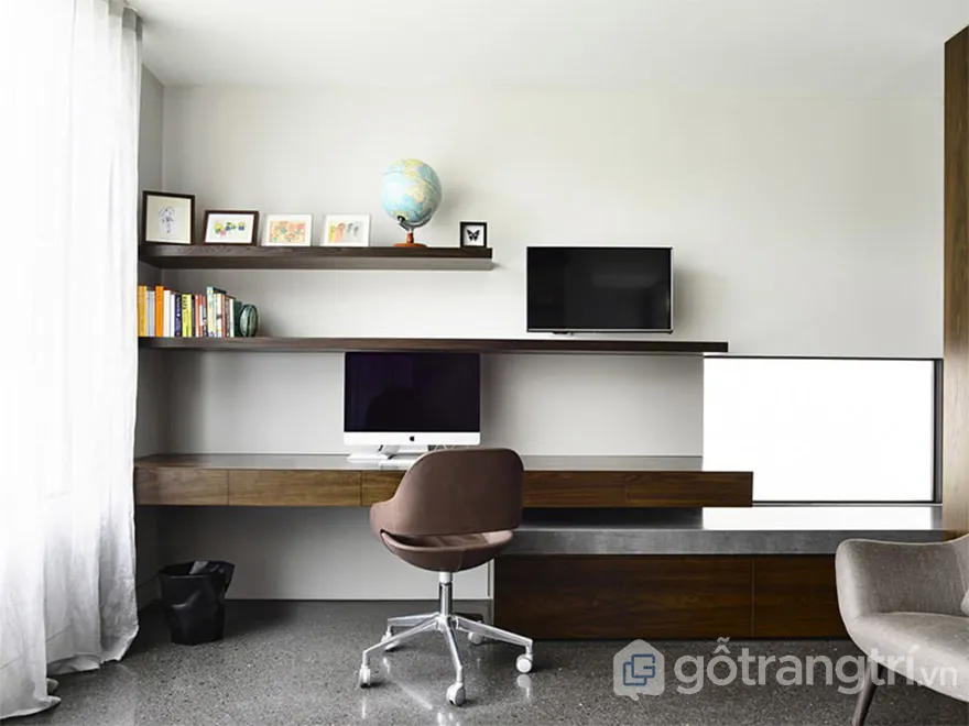 30 Mẫu thiết kế phòng làm việc tại nhà ấn tượng – Gotrangtri.vn