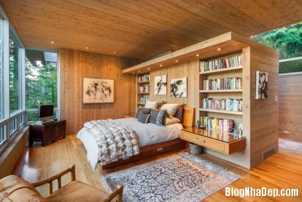 Ngôi nhà đẹp ven rừng với nội thất từ gỗ