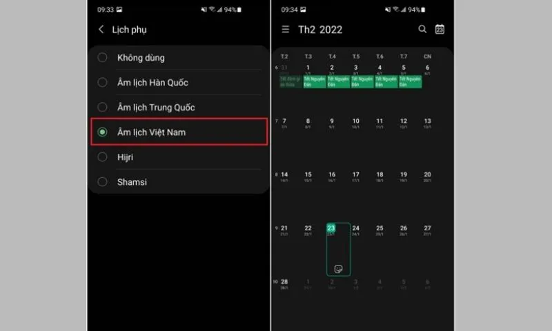 Bật mí cài đặt lịch âm dương cho điện thoại iPhone, Android đơn giản nhất