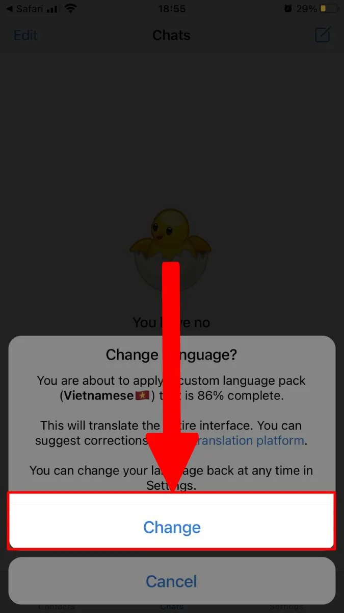 Cách cài tiếng Việt cho Telegram trên điện thoại Android và iPhone đơn giản