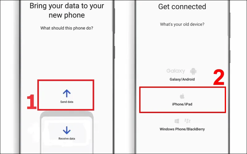 Cách chuyển dữ liệu từ Samsung sang iPhone bằng Smart Switch