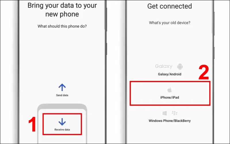 Cách chuyển dữ liệu từ Samsung sang iPhone bằng Smart Switch