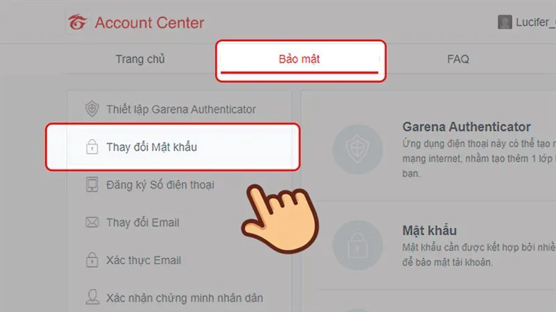 Cách đổi mật khẩu Garena không cần số điện thoại cực dễ dàng