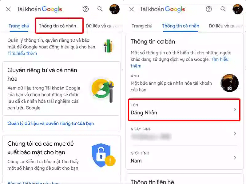 Cách đổi tên Gmail trên điện thoại iPhone và Android đơn giản