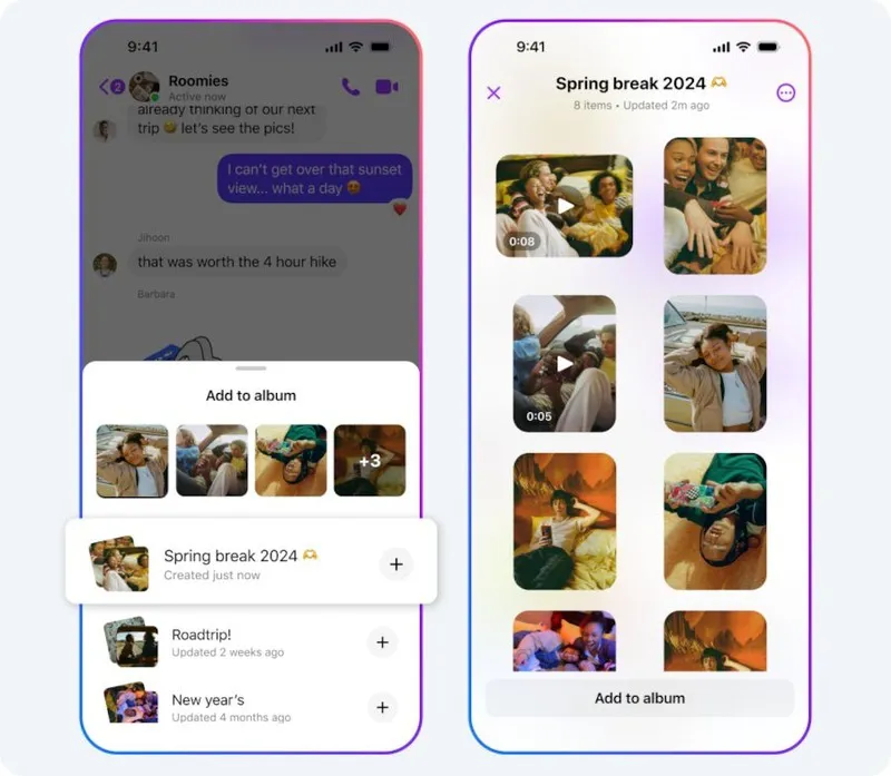 Cách gửi ảnh HD trên Messenger, chia sẻ album trong cuộc trò chuyện