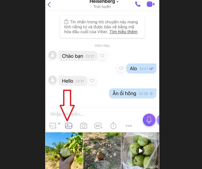 Cách gửi ảnh qua Viber trên iPhone đơn giản nhất