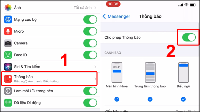 Cách khắc phục thông báo Messenger không có âm thanh iPhone