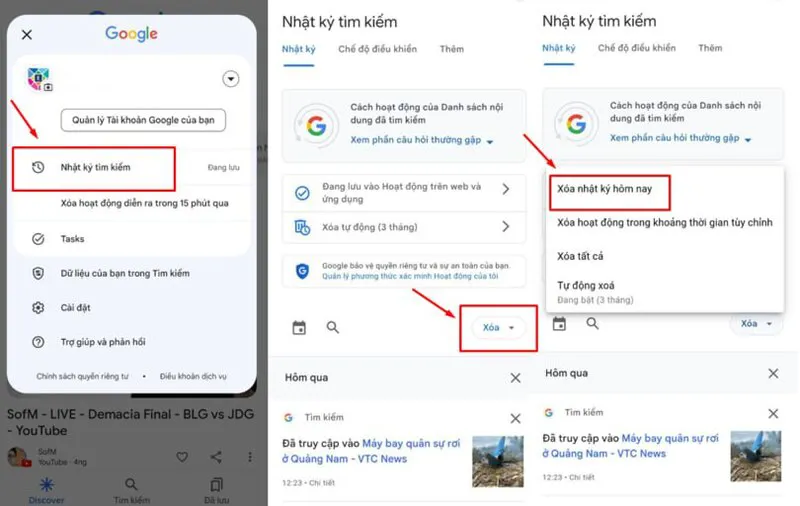 Cách xoá lịch sử tìm kiếm Google trên điện thoại, máy tính chỉ qua vài bước đơn giản