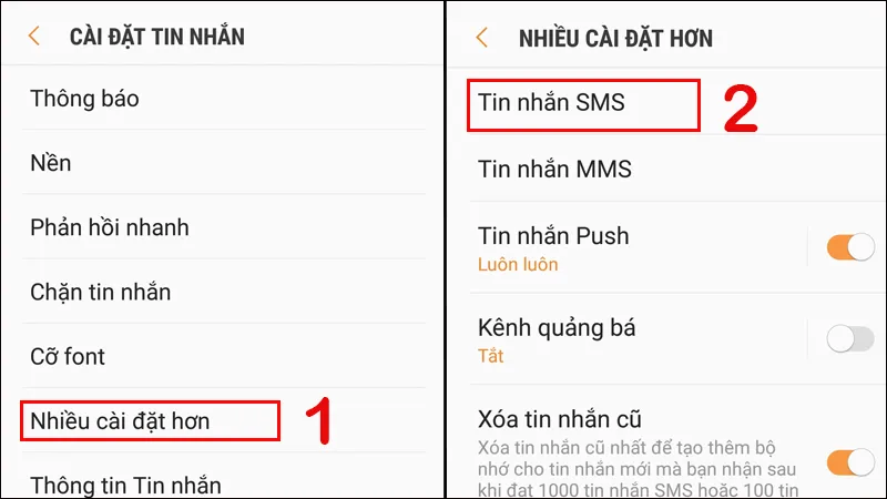 Hướng dẫn cách cài đặt tin nhắn SMS cho Samsung đơn giản