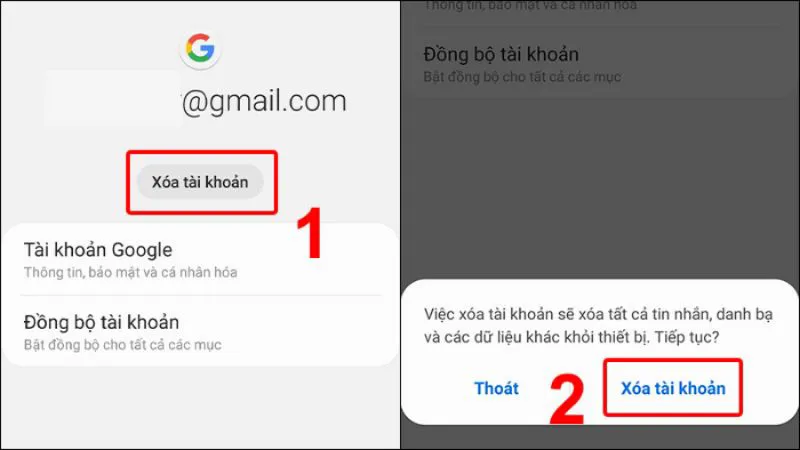 Hướng dẫn cách gỡ tài khoản Gmail trên điện thoại iPhone, Android