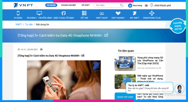 Hướng dẫn cách kiểm tra data Viettel, Mobi, Vina còn lại nhanh chóng và dễ dàng