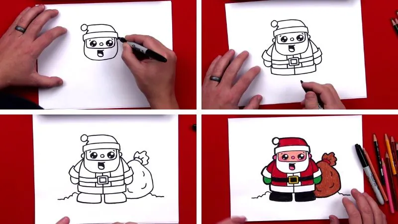 Hướng dẫn cách vẽ thiệp Giáng sinh bằng tay vừa đẹp vừa dễ