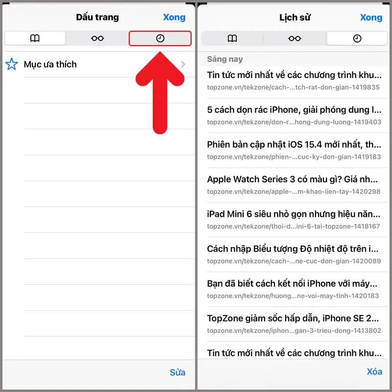 Hướng dẫn cách xóa lịch sử tìm kiếm trên Safari chỉ qua vài bước