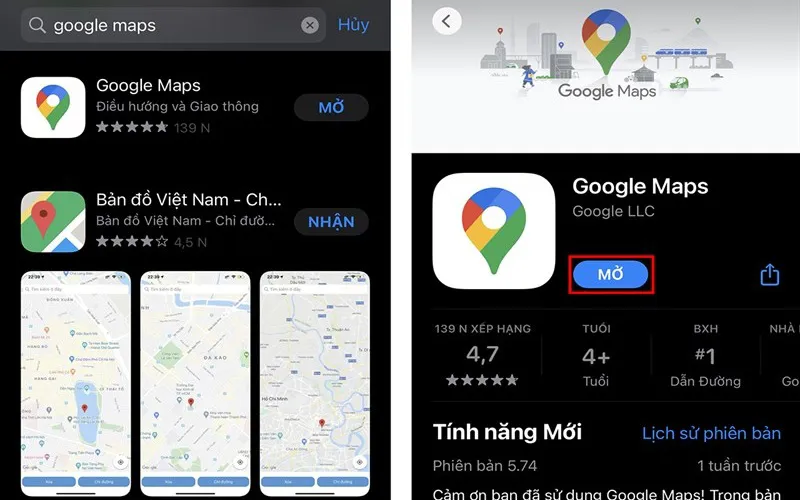 Hướng dẫn chi tiết cách tải Google Map về điện thoại iOS, Android