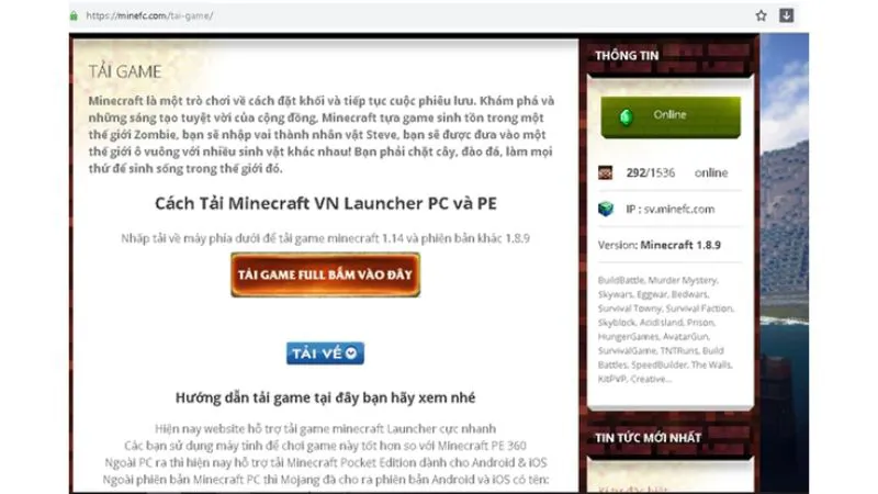 Hướng dẫn chi tiết cách tải Minecraft trên điện thoại, máy tính đơn giản 2024